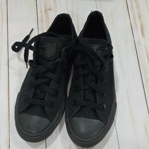 Converse All Black Canvas Sneakers